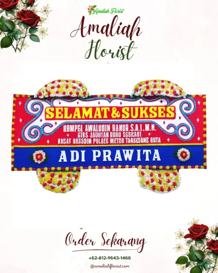 Papan Bunga Ucapan Selamat Moarah